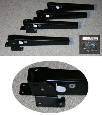 角エス印 押ボタン式折りたたみテーブル脚タイプ（４本組）<br />2,160〜2,700円